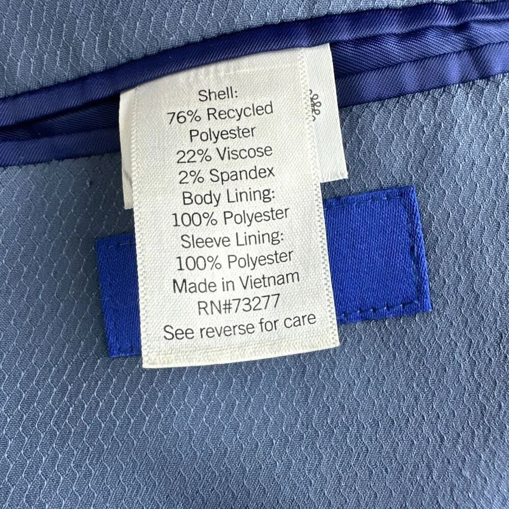 Apt. 9 Men’s Blue Plaid 2-Button Notch Lapel Blazer Sport Coat 54R